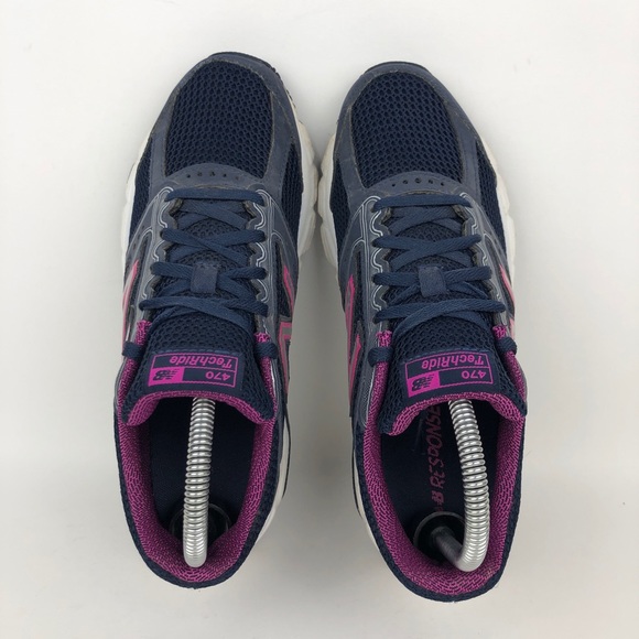 New Balance 470 Tech Ride Walking Running Shoe Womens Size 7 Navy Blue Purple - Picture 5 of 9